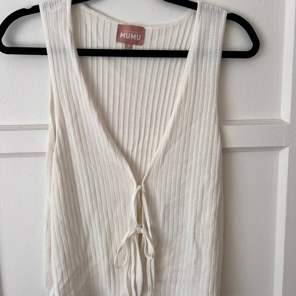 Show Me Your Mumu Tie Top Size S